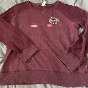 Vans Burgandy Thick long sleeve